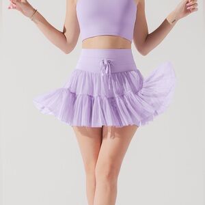 Popflex $60 Lavender Twirl Mini Pirouette Skirt Skort Size Medium